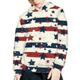 thumbnail image 3 of DISNIMO Kids American Flag Hoodie Girls Star Star Hoodie Boys Striped Hoodie Kids Pullover Hoodie Streetwear Teens Girl Hooded Sweatshirt Boys 14-16 Hoodies Sweatshirts Fourth Of July Hoodie, 3 of 7