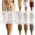 thumbnail image 3 of Cagogo Women's Drawstring Loose Shorts Summer Casual Flowy Beach Shorts Elastic Waist Comfy Lounge Trousers Fashion Beachwear Clothes, Gray M, 3 of 5