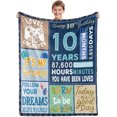 thumbnail image 1 of LHSHID 13th Birthday Gifts for Boys Blue Happy 13th Birthday Blanket 13 Year Old Boy Girls Gift Ideas 13th Birthday Decorations Gift Throw Blanket for Teen Son Grandson Nephew 60x80in, 1 of 6