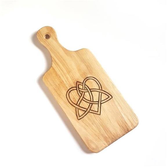 Celtic Love Knot Engraved Wooden Cheese Board