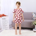 thumbnail image 7 of Baseball Exercise Red Pattern Summer Pajama Set Soft Cotton Short Sleeve Sleepwear 2PCS Pajama Sets Breathable Lounge Set Size 12Y, 7 of 7