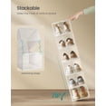 thumbnail image 2 of 12 Pack Shoe Boxes Stackable, Storage Boxes with Clear Magnetic Door,Multifunctional Sneaker Organizer Fit up to US Size 12 (13.8”x 9.84”x 7.1”), 2 of 9