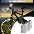 thumbnail image 4 of Reflectores de bicicleta Unique Bargains 2.17"x1.57" Reflector de advertencia de bicicleta Reflectores de seguridad Accesorios para bicicletas Plástico blanco, 4 of 6