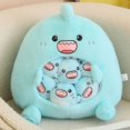 thumbnail image 3 of New Capybara Shark Shaped Snack Bag Plush Toys Super Soft Cartoon Squishy Pillow Funny Food Dolls Birthday Gifts Room Decor, 3 of 5