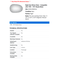 thumbnail image 2 of Right Door Mirror Glass - Compatible with 1990 - 1997 Mazda Miata 1991 1992 1993 1994 1995 1996, 2 of 2