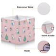 thumbnail image 3 of Foldable Fabric Storage Bin Home Cubes Clothing Organizer Bins Large Collapsible Box Basket for Home Organizer Cat Holding Christmas Gifts, 3 of 7