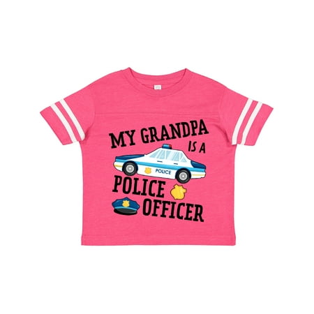 

Inktastic My Grandpa is a Police Officer Gift Toddler Boy or Toddler Girl T-Shirt