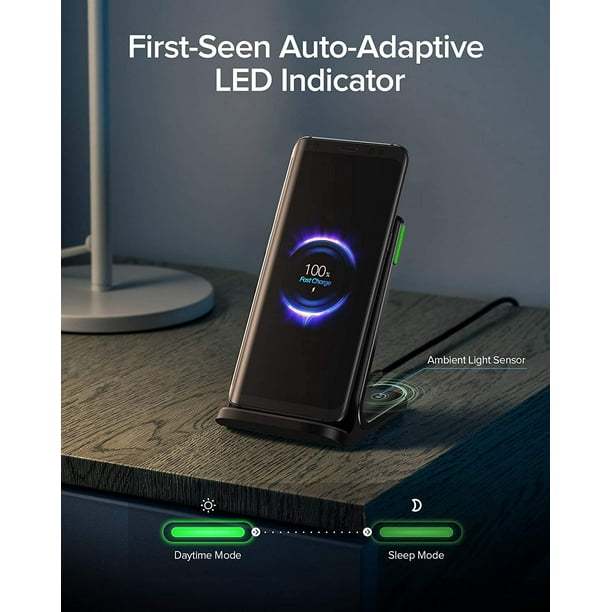 Chargeur sans fil QI Original, Charge rapide 15W, pour Samsung