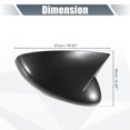 thumbnail image 3 of Unique Bargains Pair Car Rear View Driver Passenger Side Mirror Cover Cap Overlay Black Carbon Fiber Pattern for Ford for Mustang GT Mirror Guard Covers Exterior Trim, 3 of 6