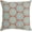 Dark Pink, Aqua, Cream / Warracknabeal, variant on Boutique Rugs Henfield Throw Pillow