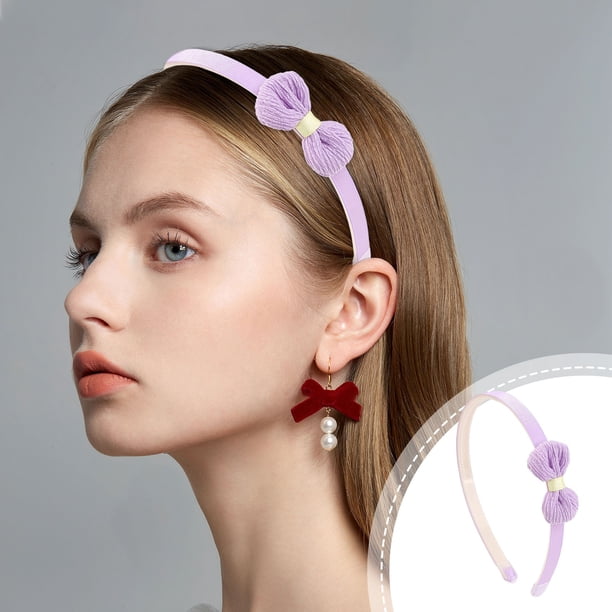 Xihbxyly Diadema con Lazo, Diadema Suave con Diseño Antideslizante, Adorable Accesorio para El Cabello con Un Estilo Dulce, Pinza para El Cabello de Exquisita Artesanía, Ropa Informal para Eventos Es