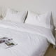 thumbnail image 4 of Juego de 2 fundas de almohada RANZNAZ, 100% algodón, encaje, tamaño queen, color blanco, 4 of 6