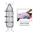 thumbnail image 4 of HELLHERO Ironing Board Cover Easy to Install Elastic Edge Washable Protection Covers Premium Polyester for Friends, Butterflies and Blue Leopard Print, 4 of 5