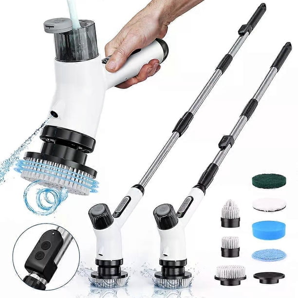 Cordless Electric Spin Scrubber Cleaning Brush with Spray Function ...