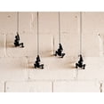 thumbnail image 2 of Climbing Man Home Decor Classic Wall-Art Sculpture | 4-Piece | Black, 2 of 5