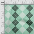 thumbnail image 1 of oneOone Cotton Jersey Mint Green Fabric Argyle Check Diy Clothing Quilting Fabric Print Fabric By Yard 58 Inches Wide, 1 of 4