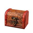 thumbnail image 2 of 4Pcs Mini Vintage Treasure Chest Box - Ornate Wooden Decorative Chest with Hasp Latch in Red & Gold Tones for Jewelry, Gifts, DIY Crafts, Aquarium Decor & Home Accents, 2 of 9