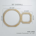 thumbnail image 3 of Ekena Millwork 38 "W x 23 3/8"H x 1/4"T Large Hemingway Decorative Fretwork Wood Wall Panels, Hickory, 3 of 18