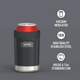 thumbnail image 4 of Thermos Stainless Steel Can Insulator, 12oz can, Graphite, 4 of 5