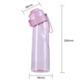 thumbnail image 3 of Botella de agua con sabor de 650 ml con pajita para beber más taza reutilizable de agua (rosa) DQrwqpou  Para Estrenar, 3 of 6