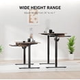 thumbnail image 6 of Portable Standing Desk Adjustable Height, Mobile Stand Up Desk for Walking Pad and Treadmill, Rolling Computer Table with Wheels, 31.5"x15.75" Height 28.7"-46.1", Black, 6 of 8