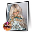 thumbnail image 2 of Pintura de diamante 5D DIY Ojos grandes niña Taladro redondo completo Imagen Hugtrwg Para estrenar, 2 of 9