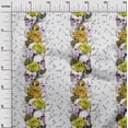 thumbnail image 2 of oneOone Cotton Flex Gamboge Yellow Fabric Floral & Skull Craft Projects Decor Fabric Printed By The Yard 40 Inch Wide, 2 of 4