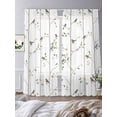 thumbnail image 3 of Sparrow Sheer Curtains 108 Inch Length 2 Panels Set Window Treatments, Spring Birds on The Branches Vintage Country Rod Pocket Semi Curtains for Living Room/Bedroom/Kitchen Décor, 104"W x 108"L, 3 of 7