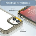 thumbnail image 5 of Feishell Clear Case for iPhone 11 6.1  inch,Shockproof Hybrid Soft TPU Bumper Anti-Scratch Hard Acrylic Back Transparent Slim Phone Case Cover for iPhone 11,Gray, 5 of 8