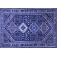 thumbnail image 1 of Ahgly Company Machine Washable Indoor Rectangle Persian Blue Traditional Area Rugs, 7' x 9', 1 of 4