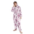 thumbnail image 5 of BZSMCE Unisex One-piece Pajama Cotton Sleepwear Pink Butterfly Bliss Printed, 5 of 8