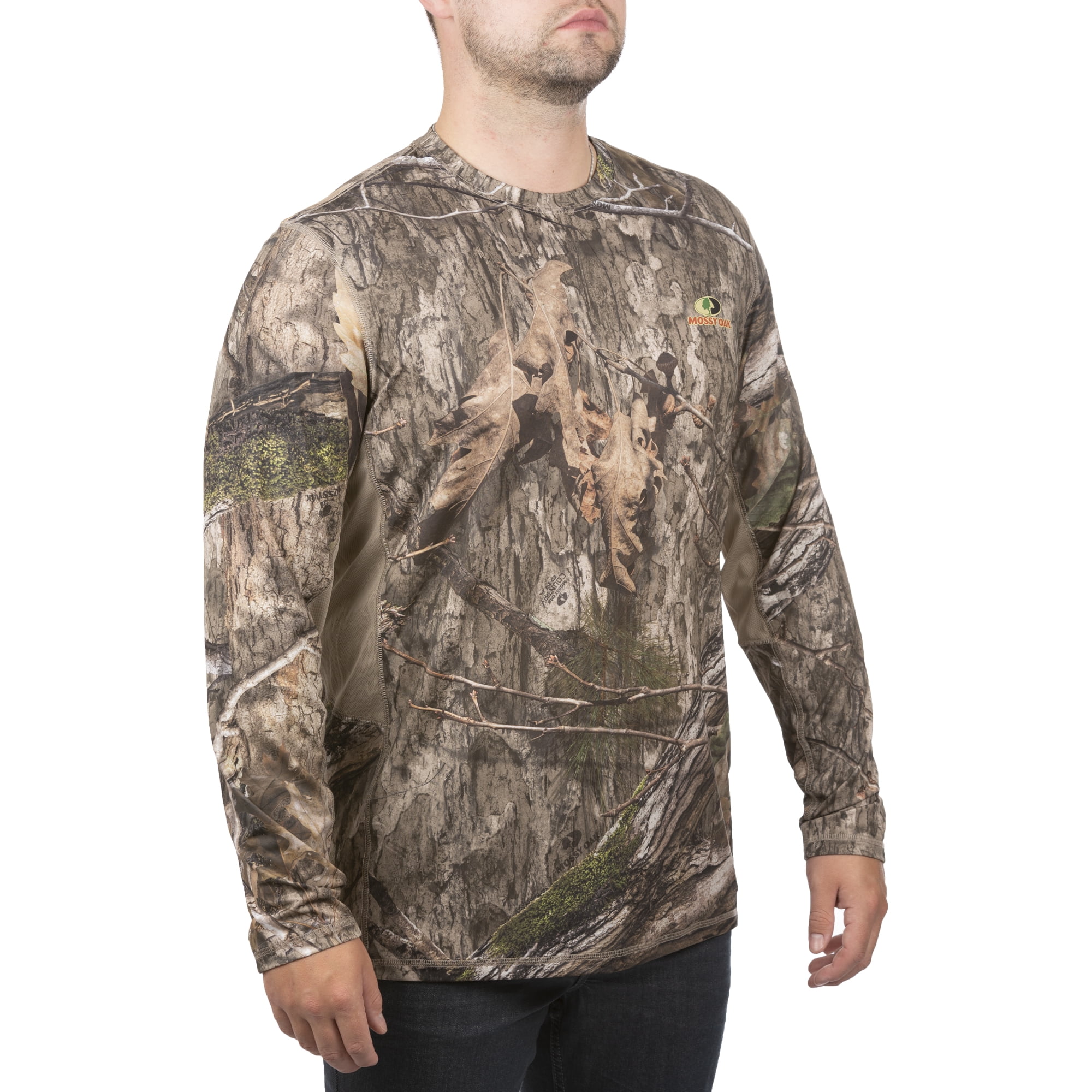Mossy Oak Men s Country DNA Long Sleeve Performance Camo Tee Shirt Up to 3XL