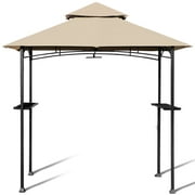 Topbuy 8' x 5' Outdoor Patio Barbecue Grill Gazebo 2-Tier BBQ tent with LED Lights