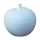 thumbnail image 1 of Cuenco para frutas, recipiente para almacenar alimentos, bandeja para servir con tapa hermética, plato festivo con forma de manzana, cuenco decorativo azul, 1 of 9