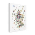 thumbnail image 2 of Trademark Fine Art 'Animal Map of Scotland for children and kids' Canvas Art by Michael Tompsett, 2 of 4