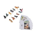 thumbnail image 1 of Juego de tarjetas y animales de aves de corral Montessori 12 piezas Baoblaze Juguete de animales de educación, 1 of 8