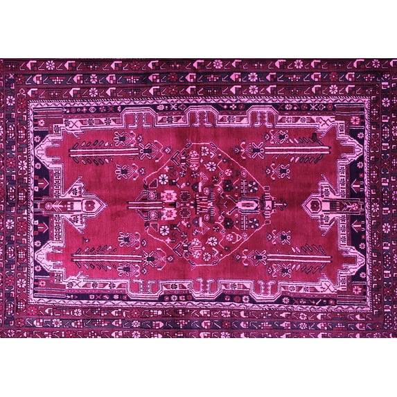 Ahgly Company Indoor Rectangle Persian Pink Traditional Area Rugs, 2' x 3'