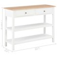 thumbnail image 4 of vidaXL Buffet Blanc 110x35x80 cm MDF, 4 of 5