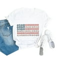 thumbnail image 2 of HEILAU 4th of July Shirts for Women Independence Day American Flag Graphic Tees Casual V Neck Short Sleeve T Shirt Patriotic T Shirts, 2 of 3