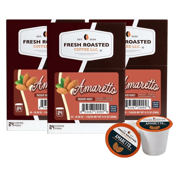 Fresh Roasted Coffee, Blueberry Crisp Flavored Coffee Pods, Medium Roast, K-cup Compatible, 72 Count