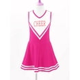 thumbnail image 2 of TiaoBug Kids Girls Cheerleading Uniform Dance Dress Sleeveless V Neck Letter Dresses 6-14, 2 of 7