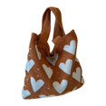 thumbnail image 3 of Bolso de hombro para mujer, bolso de playa, bolso de compras, elegante bolso de mano para mujer Marrón, 3 of 9
