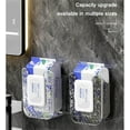 thumbnail image 2 of Kitchen Wipes Storage Box, Wall-Mounted Self-Adhesive Punch-Free Tissue Box, Flushable Wipes Holder for Bathroom, Refillable Wipes Container Box for Bathroom Kitchen, 2 of 6