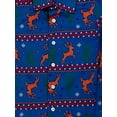 thumbnail image 2 of Boys Blue Long Sleeve Button Front Reindeer Holiday Dress Shirt X-Large, 2 of 2