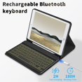 thumbnail image 3 of Funda con teclado FUWANG para iPad 9ª, 8ª generación, 10,2 pulgadas, 3 of 9