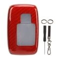 thumbnail image 2 of Car Key Fob Cover, Car Key Shell Cover Carbon Fiber Remote Key Case With Keychain Carbon Fiber Car Key Cover For  L405 Sport L494, 2 of 8