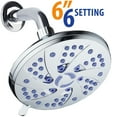 thumbnail image 5 of AquaDance 6-inch 6-Setting Rainfall Showerhead, Chrome, 5 of 10