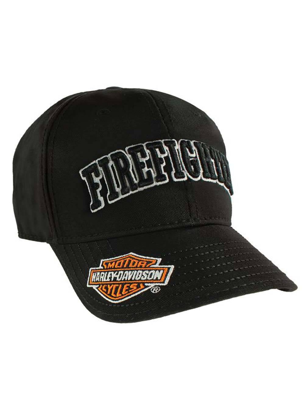 Firefighter 3D Black Baseball Cap 