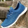 thumbnail image 5 of Siilsaa Womens Slip On Walking Shoes,Memory Foam Lightweight Comfort Casual Workout shoes,Yoga Or Tennis Or Running Sneakers Blue,7.5, 5 of 5