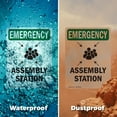 thumbnail image 6 of (2 Pack) Assembly Station With Symbol OSHA Emergency Sign 12 Inch X 18 Inch Indoor / Outdoor Rust-Free Aluminum Metal Signs for Workplace, Workshop, and Construction Site, Made in the, 6 of 8